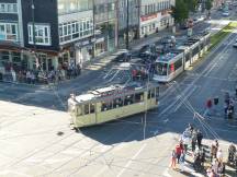 Tw 380 (Bj 1950) auf der Berliner Allee Ecke Graf Adolf Str