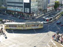 Tw 2432 (Bj 1961) auf der Berliner Allee Ecke Graf Adolf Str