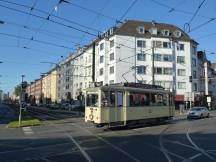 Tw 17 (Bj 1950) ex Neuss an der Kreuzung Birkenstr Ecke Dorotheenstr