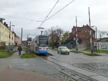 Überquerung des Bahnübergangs Westerhäuser Str