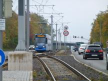 nördlich der H Triftstr Wechsel von Rechtsverkehr auf Linksverkehr