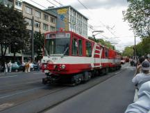 Zweikraftlok 6201 und Schleifwagen 6701