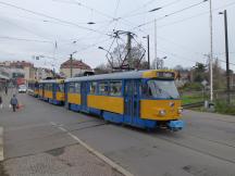 niveaugleicher Bahnübergang in der Rathausstr in Markkleeberg