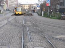 Berliner Pl Fahrtrichtung Rotebühlpl (inkl interessante 3-Schienengleise)