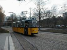 Esslinger Triebwagen #1 (Bj 1958) an der Endschleife Donauhalle