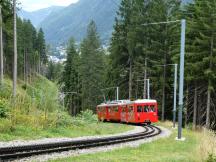 Tw 44 (Bj 1954) mit Bw 51 oberhalb von Chamonix Mont Blanc