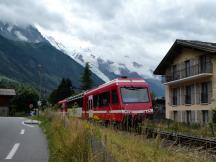 Bahnübergang Rte des Gaudenays nahe Hp Les Praz de Chamonix