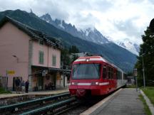Einfahrt Bf Les Tines, Fahrtrichtung Vallorcine