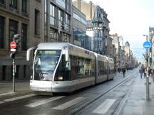 auf der Rue Saint-Jean - Einfahrt nur für Straßenbahnen erlaubt