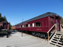 historischer Speisewagen (Dining Car) der Canadian Pacific in Lake Louise, AB