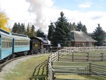 kurz vor Erreichen der Laggan Station