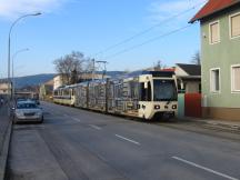 eingleisig in Straßenrandlage auf der Waltersdorfer Str in Baden