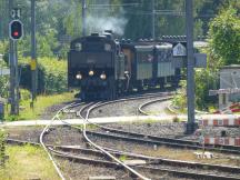 Ausfädelung Normalspur/Schmalspur an der Einfahrt Bremgarten West