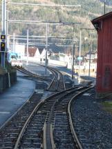 spezielle Schleppweichen im Talbahnhof Arth-Goldau