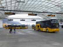 Doppeldeckerbus am Busbf in Chur