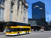 Doppeldeckerbus in St. Gallen