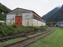 Grono, Depot des historischen Vereins SEFT (Società Esercizio Ferroviario Turistico)