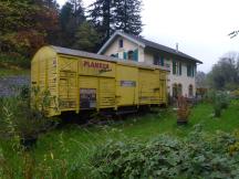 Güterwagen am Bf Leggia