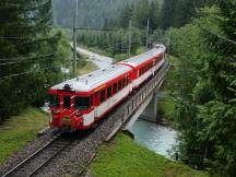 auf der Rhône-Brücke östlich von Oberwald