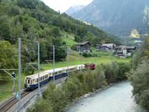HGe 4/4 I Lok Nr.36 bei Neubrück zwischen Stalden und Visp