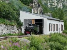 Lokschuppen in Gletsch