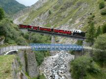Wilerbrücke (70 m) oberhalb von Realp