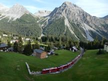 Ausblick von der Poststr in Arosa