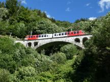 auf dem Viaduc des Torrents, südlich von Finhaut