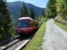 Stromschienenabschnitt zwischen Le Trétien und Finhaut
