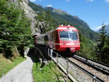 Stromschienenabschnitt zwischen Le Trétien und Finhaut