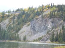 Denali Star oberhalb des Horseshoe Lake im Denali Nationalpark