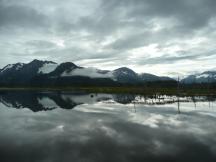 Spiegelbilder am Flussdelta des Twenty Mile River