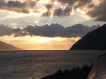 Sonnenuntergang am Turnagain Arm (nordöstlicher Teil des Cook Inlet)