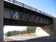 Brücke in Williams, AZ, die von der Atchison, Topeka & Santa Fe Railway gebaut wurde